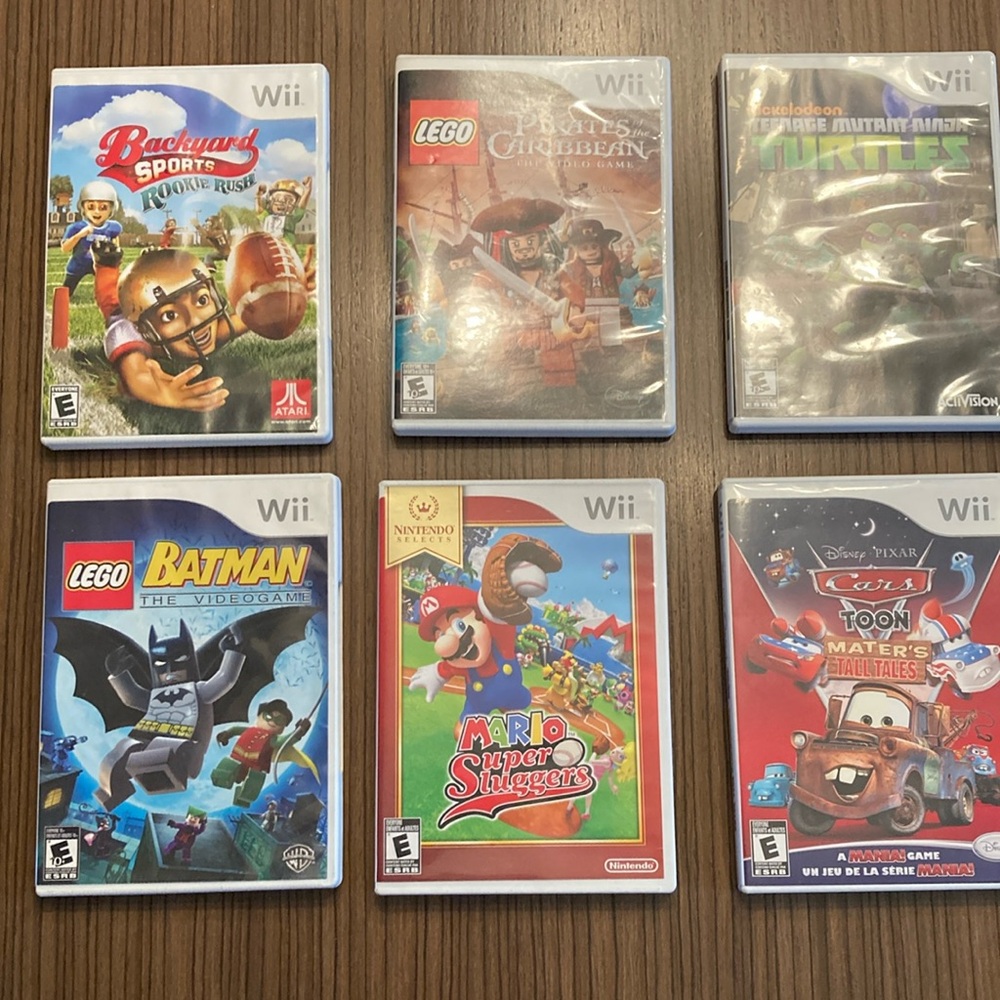Wii Pack of 6 video games